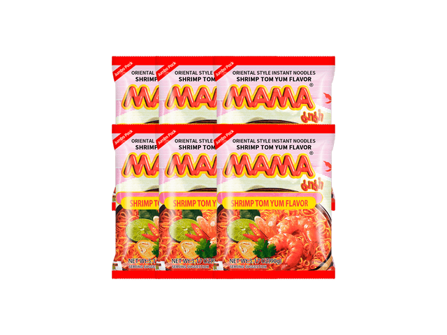 Mama Shrimp Tom Yum Flavor Instant Ramen - 3.17 oz (90 g) - Well Come Asian  Market