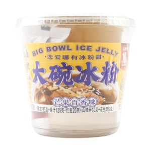 言小吉 大碗冰粉 杯裝果凍布丁甜點 芒果百香味 450g