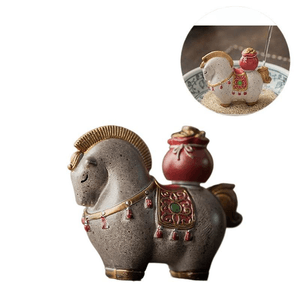 Instant Blessing Tea Pet Ornament Chinese Fortune Tea Set Tea Tray Accessories 7 * 9cm