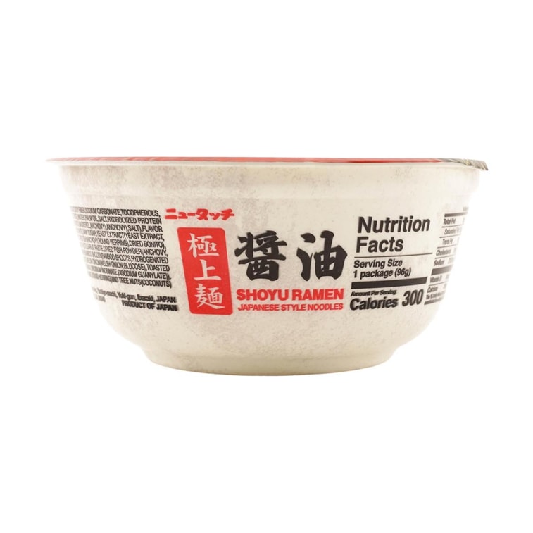 ニュータッチ醤油ラーメンカップ、3.39オンス 6