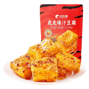Bibi Zan Spicy Juicy Tiger Skin Tofu Snack, 100g*1 Bag