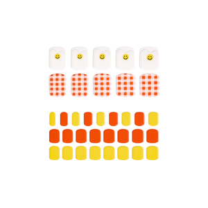 Innovative Baked Real Gel Nail Strips Peel Off Nails For Foot #EPA606 Delicious Egg-Check