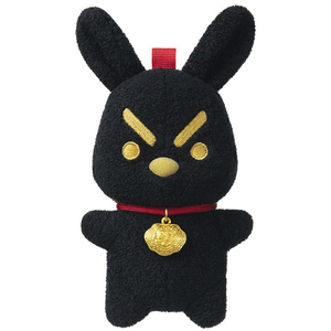 【中國直郵】 優趣優品 問童子 奮鬥掛偶 兔子/生財 毛絨玩具包小掛件鑰匙扣女生日新年禮物 10cm
