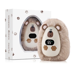 [中国直送] HSPM 2025 女の子用ぬいぐるみハンドウォーマー ポータブルポケットUSB 学生へのかわいい誕生日プレゼント (カーキ色のいたずらクマのハンドウォーマー、1個)