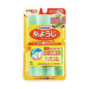極細デンタルフロス 歯間清掃用 60本入り