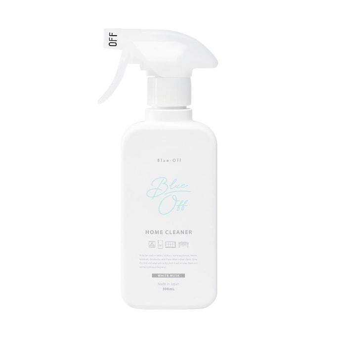 BLUE-OFF Household Cleaner, Disinfecting & Fragrant Spray, White Musk Scent, Multi-Scene Cleaning Spray,300ml