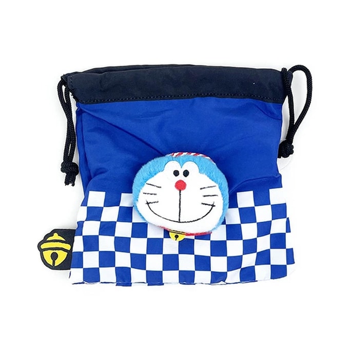 Nakajima Doraemon Storage Drawstring Bag Blue 18*18*3cm