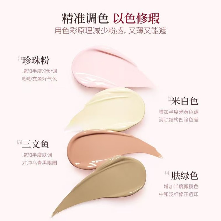 Two-tone Lightweight Concealer Honey Double-ended Concealer Pen #03 Red Correction, Covers Marks, Daily Recommendation: 1 piece 4