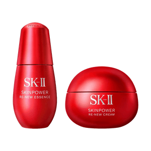 日本SK-II SK2 全新大红瓶面霜 焕肤赋活霜 80g 经典版 + 红安瓶面部精华液 50ml 抗皱紧致 【脆弱肌/干皮挚爱超值装】