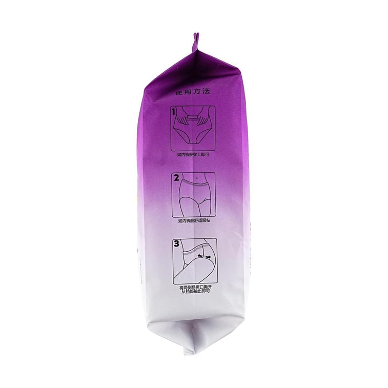 Women's Sanitary Pants, M-L 80-105cm, Night Use, 4pcs*3 - Overnight Protection【Value Pack】 4