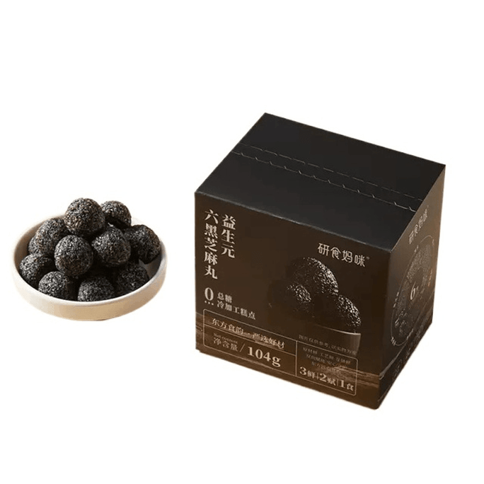 【중국 직송】 10월 결정화 얀시 마미 프리바이오틱스 6개입 검은깨 알약 건강 알약 104g 1상자