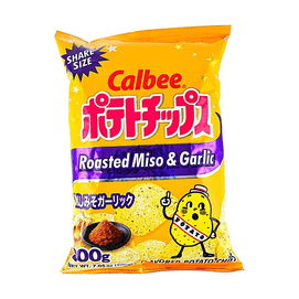 Potato Chips, Roasted Miso & Garlic Flavor,7.05 oz【Izakaya Flavor】【Bold Taste】【Great for Sharing】
