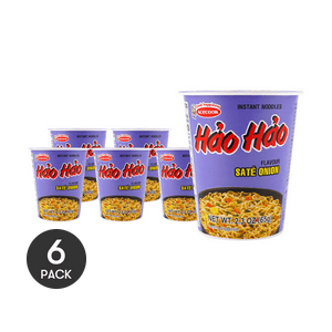 Hao Hao Instant Noodles ,Sate Onion Flavor, 2.3 oz *6【6 Packs】
