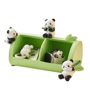 Panda Storage Ornament Luxury Lotus Craft Foyer Key Organizer New Home Art Decor 1pic