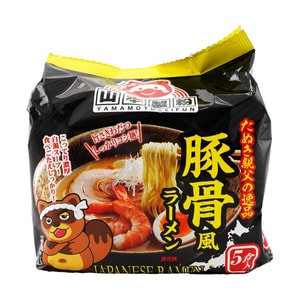 Tanuki Oyaji no Ippin Tonkotsu-fu Ramen - Instant Noodles , 5 P , 15.87 oz