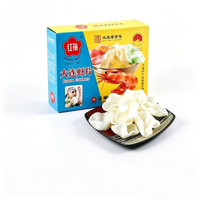 Shrimp chips homemade traditional specialty, freshly fried shrimp chips snack, bulk nostalgic casual snack, 150g per bag
