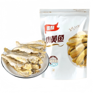 Crispy Small Yellow Croaker, Dried Small Yellow Croaker, Baby Fish, Seafood Snack, Ready-to-Eat, 100g*1 Bag