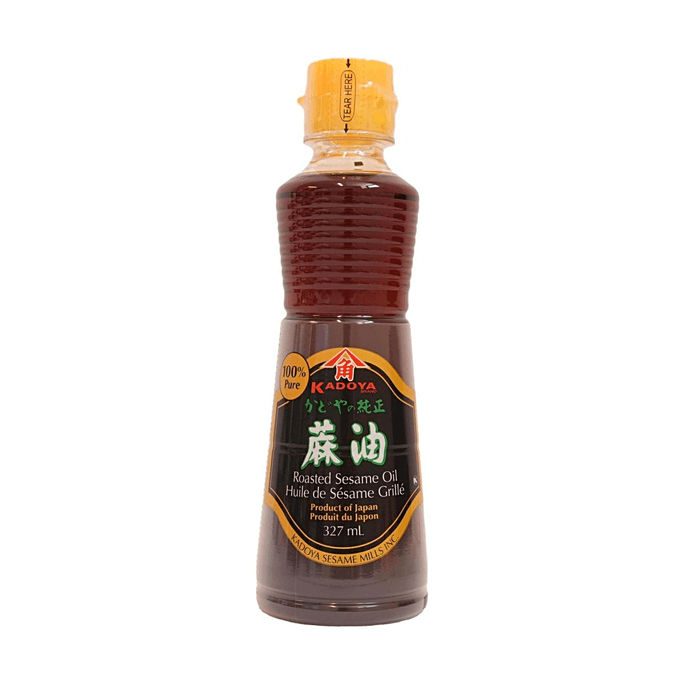 Huile de Sésame Grillé 100% Pure 328 ml arôme riche sans OGM