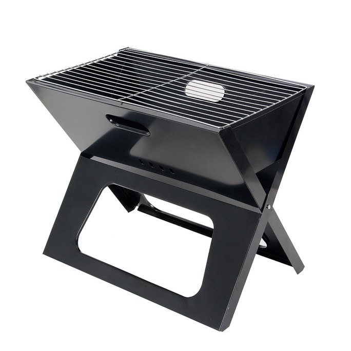 Foldable Compact Barbecue BBQ Grill Charcoal Stove Shish Kabob Camping Cooker 17.12*11.5*17.8 Inch