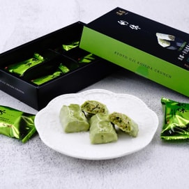 日本KYOJYU-RAKUAN京寿乐庵 宇治浓抹茶巧克力脆饼礼盒 124g