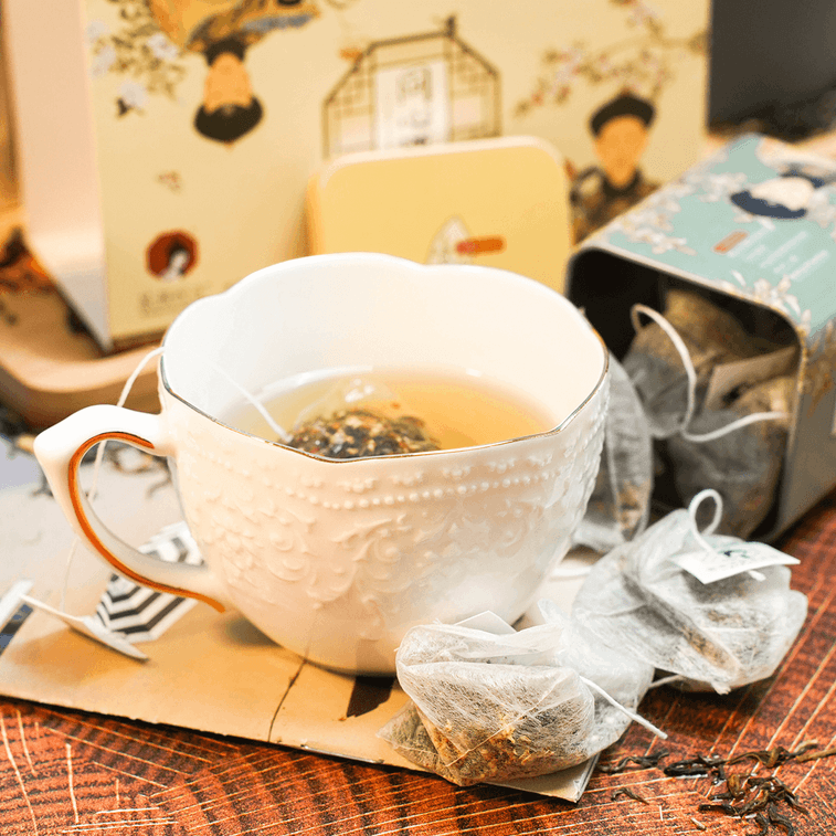 【江南茶饮】【全美超低价】茶颜悦色 方罐冷泡茶 同心瓶礼盒 蜜桃乌龙味+桂花乌龙味 40g 4