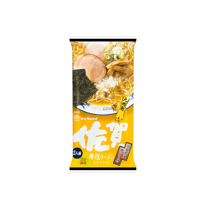 日本MARUTAI 佐賀鹽燒紫菜牛骨拉麵 2人份 185g