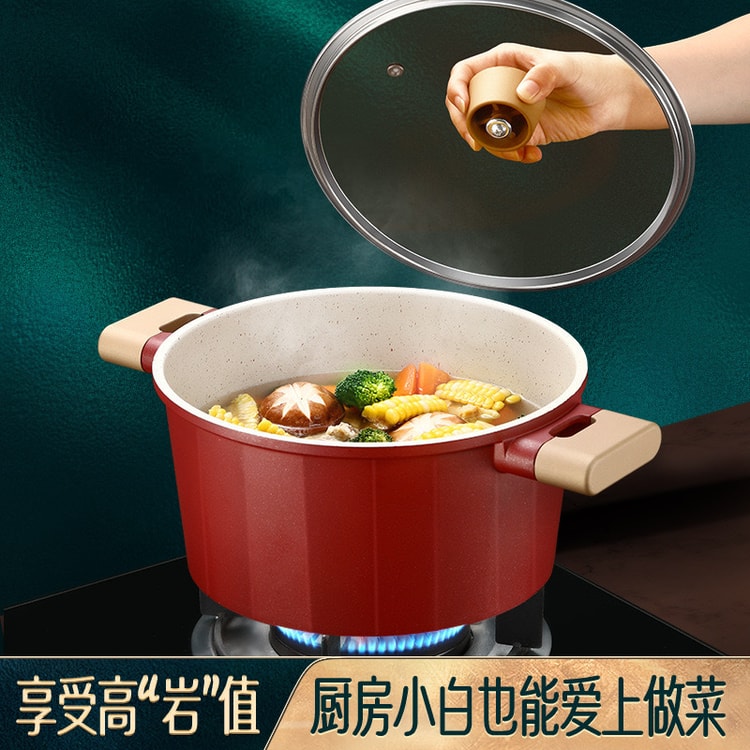 Non-stick With Lid Soup pot household gas induction cooker