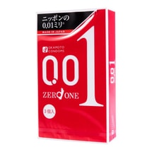 【日本直邮】日本 OKAMOTO冈本 001系列 抗敏聚氨酯非乳胶成人用品 超薄安全避孕套 3枚入