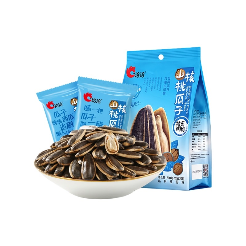 中國直郵】 洽洽袋中袋瓜子500g 山核桃味獨立包裝堅果香濃鬱零食- Yami