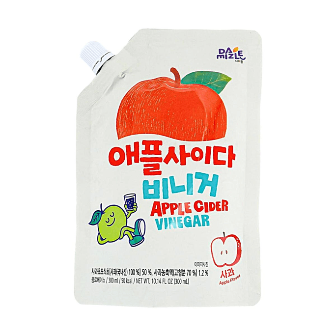 다미즐 사과 식초 사과, 10.14 fl oz [물과 섞기 / 탄산수와 곁들이기 / 샐러드 드레싱]
