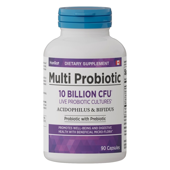 [Made in Canada] UMEKEN Multi Probiotics GMP certified.Gut health and digestive health.10 billion microflora probiotics