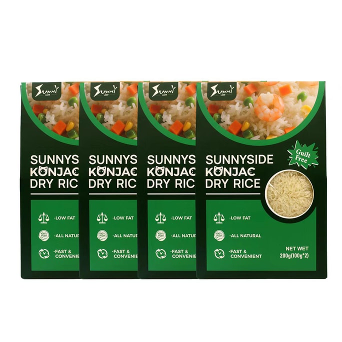 健康其他 健康 魔芋干米 - 全天然、低热量、无麸质的大米替代品 800g 4包装【超值特惠装】【0糖0卡】