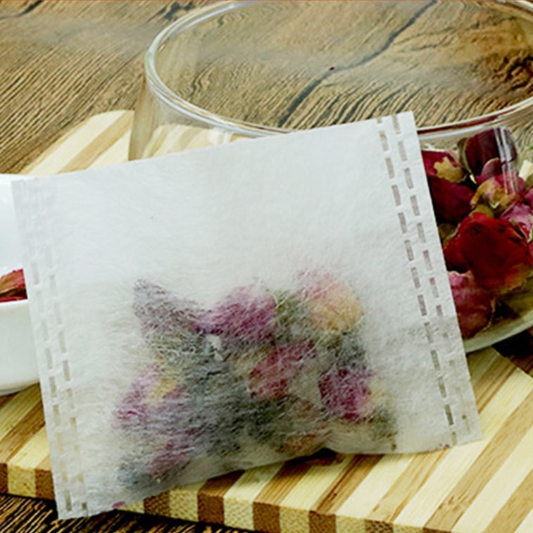 小师姐评茶 【美国现货秒发】 超薄玉米纤维过滤袋 中药/卤料/茶叶过滤 一次性茶包袋 食品级安全渗透性好 50个 4