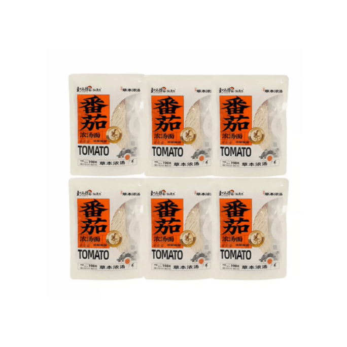 Hefu 토마토탕면 198g * 2개입 (고기 없음)