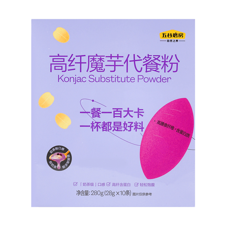 五穀磨坊 高纖蒟蒻代餐粉 10包 280g【營養早餐即溶沖飲粉】 6
