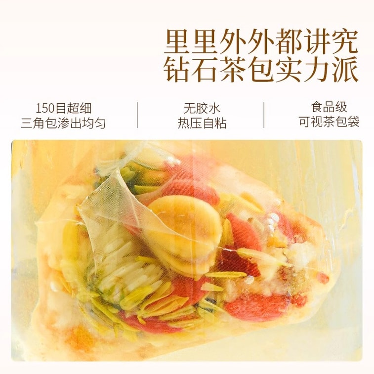 【中國直郵】 杏林草堂 菊花雪梨茶水果茶包金銀花羅漢果枸杞茶嗓子清潤秋季養生茶 10g*10包 3
