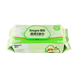 德佑 厨房清洁湿巾 牛油果果香清洁巾 80片/包