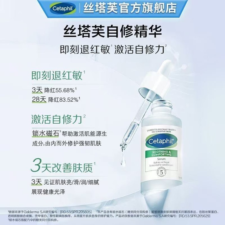 Soothing Repair Essence Instantly reduces redness and sensitivity Activates self-repair 30ml/bottle 4