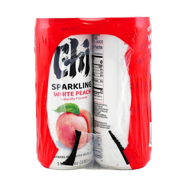 【Value Pack】Genki FOREST White Peach Soda Sparkling Water, 0 White Sugar 0 Calories,11.15fl oz*6 5