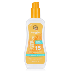 Australian Gold Spray Gel Sunscreen SPF 15 (Ultimate Hydration) 237ml/8oz
