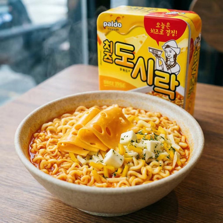 韩国 PALDO 八道 进口芝士味拉面碗面 86g*2盒 特浓双重奶酪芝士&韩式辣味方便面 懒人夜宵速食泡面【咸香芝士&筋道面条】【奶香浓郁 根根裹满芝士】 4