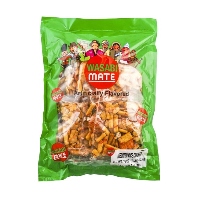 Mixed Rice Cracker Wasabi Flavor 453g
