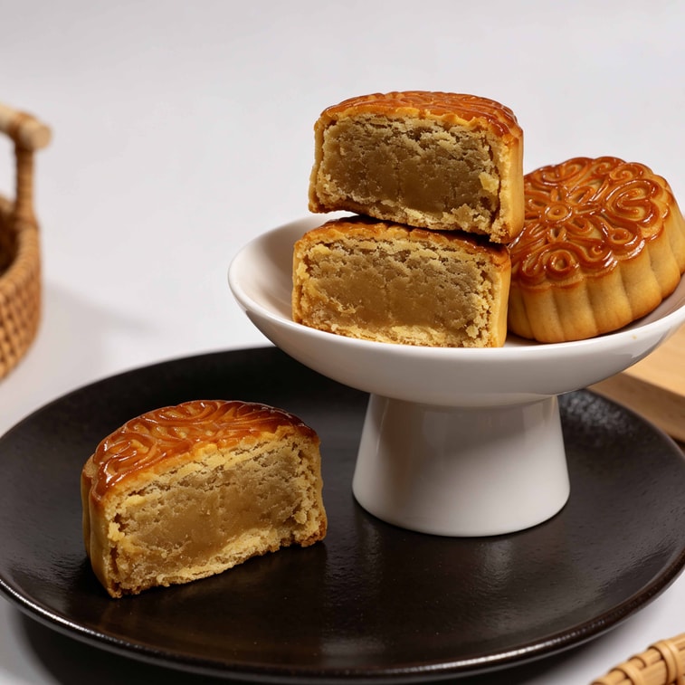 恩点 豆乳茉莉 月餅 80g【柔和豆乳基底】【清雅茉莉花香內餡】 3