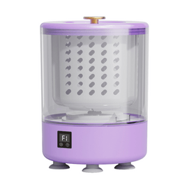 Wireless Charging Mini Washer & Spin Dryer – 4500mAh Long Battery Life, Blue Light Healthy Care, High-Speed Turbo Motor, IPX Waterproof, Compact Portable, Pink/White/Purple – 1 Unit