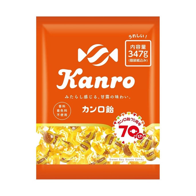 日本KANRO甘樂 復古甘露糖果 347g 【醬油甘露味】
