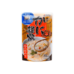 日本SHIMAYA岛屋 速食粥 0脂肪 鸡蛋螃蟹口味 1人份 250g 【即食免煮】