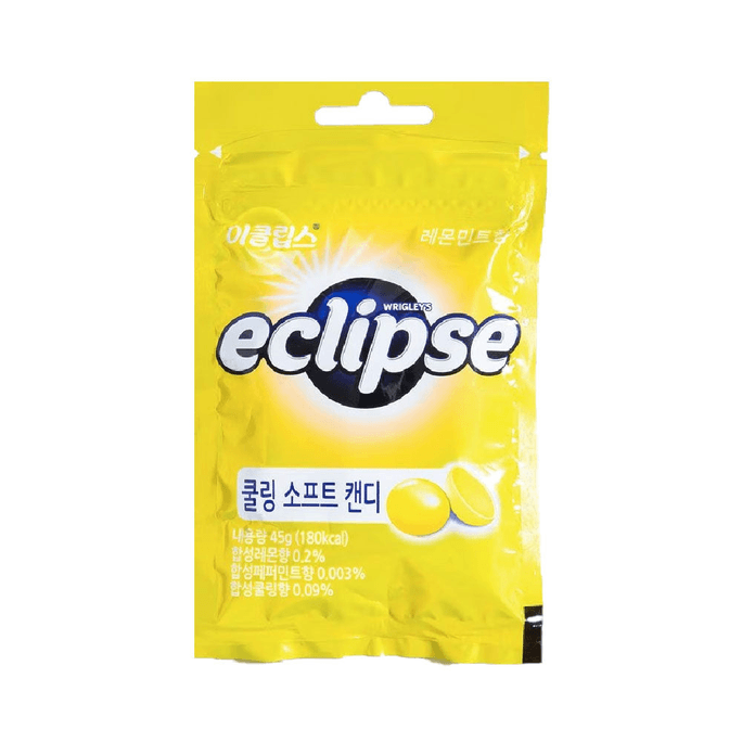 韩国Eclipse 清凉软糖柠檬薄荷味 45g