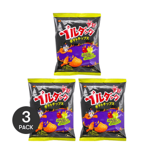 Buldak Potato Chips,Chili Lime Flavor, 1.94 oz *3【3 Packs】