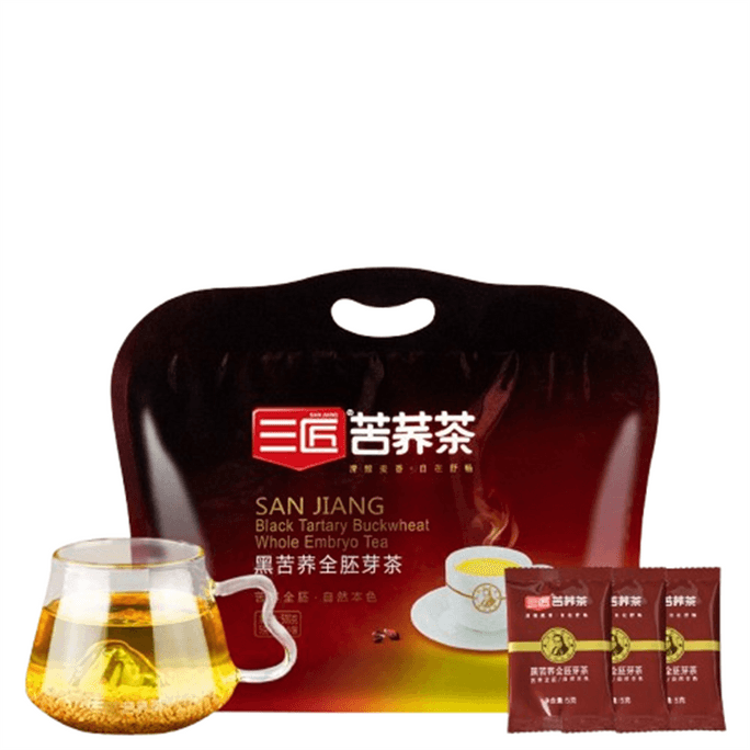 【中國直郵】 三匠 黑苦蕎茶大涼山苦蕎麥非大麥養生茶 黑苦蕎全胚芽500g(100小袋)