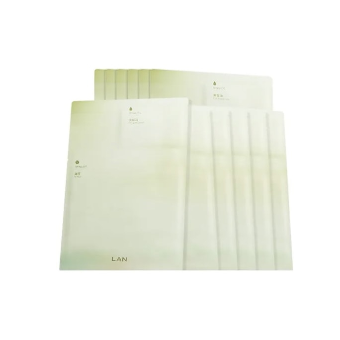 【香港直邮】 LAN 兰 水滢光感美容夹心面膜10片 精华仓+面膜仓分区锁鲜 抗氧CP加持 补水保湿 缓解干燥紧绷 肌肤水光透亮